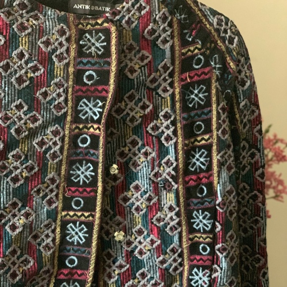 Authentic Antik Batik Quilted Patterns Jacket XS - Picture 3 of 8